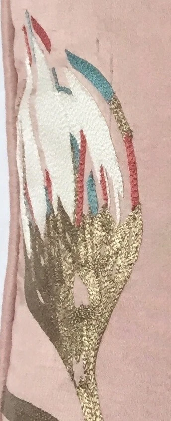 Anke Drechsel Kissen Haute Couture Sure Rosa Naturseide Handbestickt - Bild 2 von 4