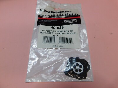GENUINE OREGON CARBURETOR KIT REPL HOMELITE A98064 # 49-829 -- BOX 1376 P