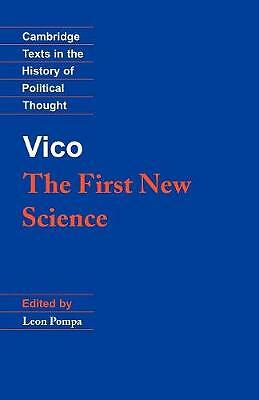 Vico: The First New Science Vico Pompa Paperback Cambridge University Press