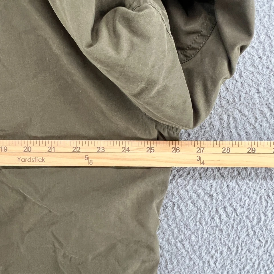 Vintage Nautica Jacket Mens Large Army Green Winter Parka Hood Coat Outerwear * - Image 3 of 4