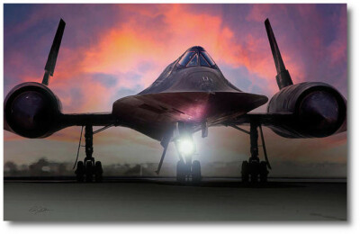 Dark Horse Mission by Peter Chilelli - Lockheed SR-71 ''Blackbird'' - Aviation