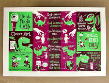 Dave Perillo JURASSIC PARK Movie Poster RARE Screen Print Eng Mondo Disney #6/50