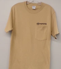TOYOTA Embroidered Pocket T-Shirt S-6X, LT-4XLT Camry Tacoma Tundra Corolla New