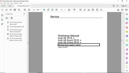 Audi A6 (C8-4K) PDF Workshop Service & Repair Manual 2018-2020 - Picture 3 of 4