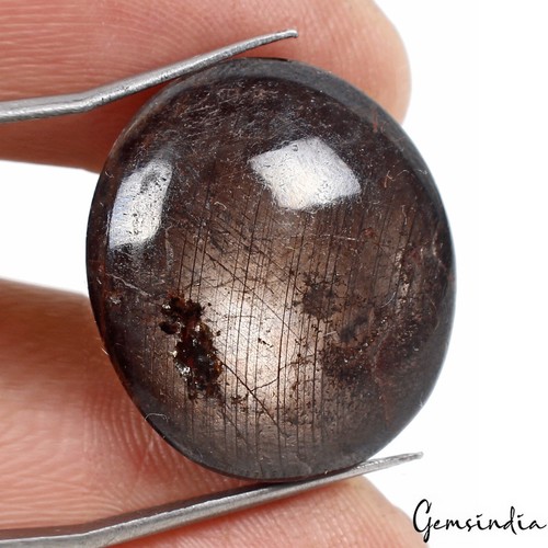 Rare Natural Star Ruby Oval Cabochon 47.50 Cts Untreated Dark Brown Red Gemstone - Picture 1 of 4