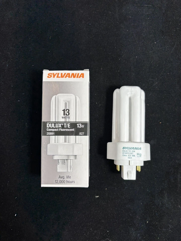 ⚡️4-pack Sylvania Deluxe T/E Fluorescent Compact Bulbs⚡️20891 13W CF13DT/E/827 - Image 3 of 4