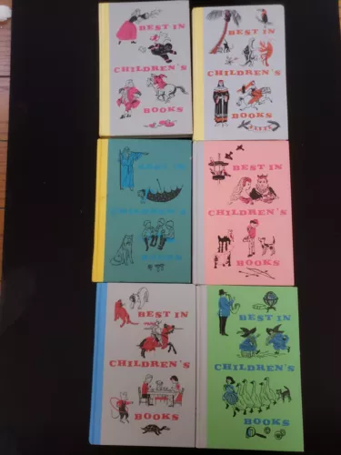 GREAT SHAPE Lot 6 Best in Children's Books 1958 1959 9 11 19 22 25 26