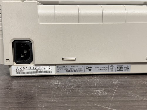 Oki MICROLINE 320 Turbo Dot Matrix 9 Pin Printer - I55 - Picture 7 of 8