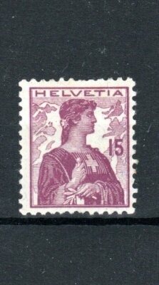 Switzerland 1909 15c mauve MH