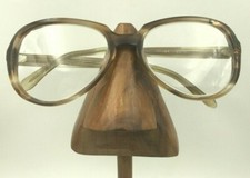 Vintage Buttafari Piuma 281 Brown Translucent Oval Sunglasses FRAMES ONLY