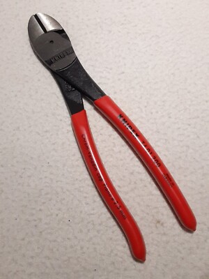 NEW KNIPEX HIGH LEVERAGE DIAGONAL CUTTERS 10'' 74 01 200 GERMANY UNUSED FREE SHIP