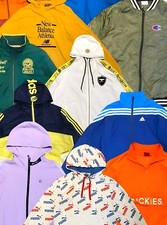 &pound;3pc +Vat,100 PCS JOBLOT VINTAGE SPORTSWEAR WHOLESALE RANDOM BRAND COLOURS SIZES