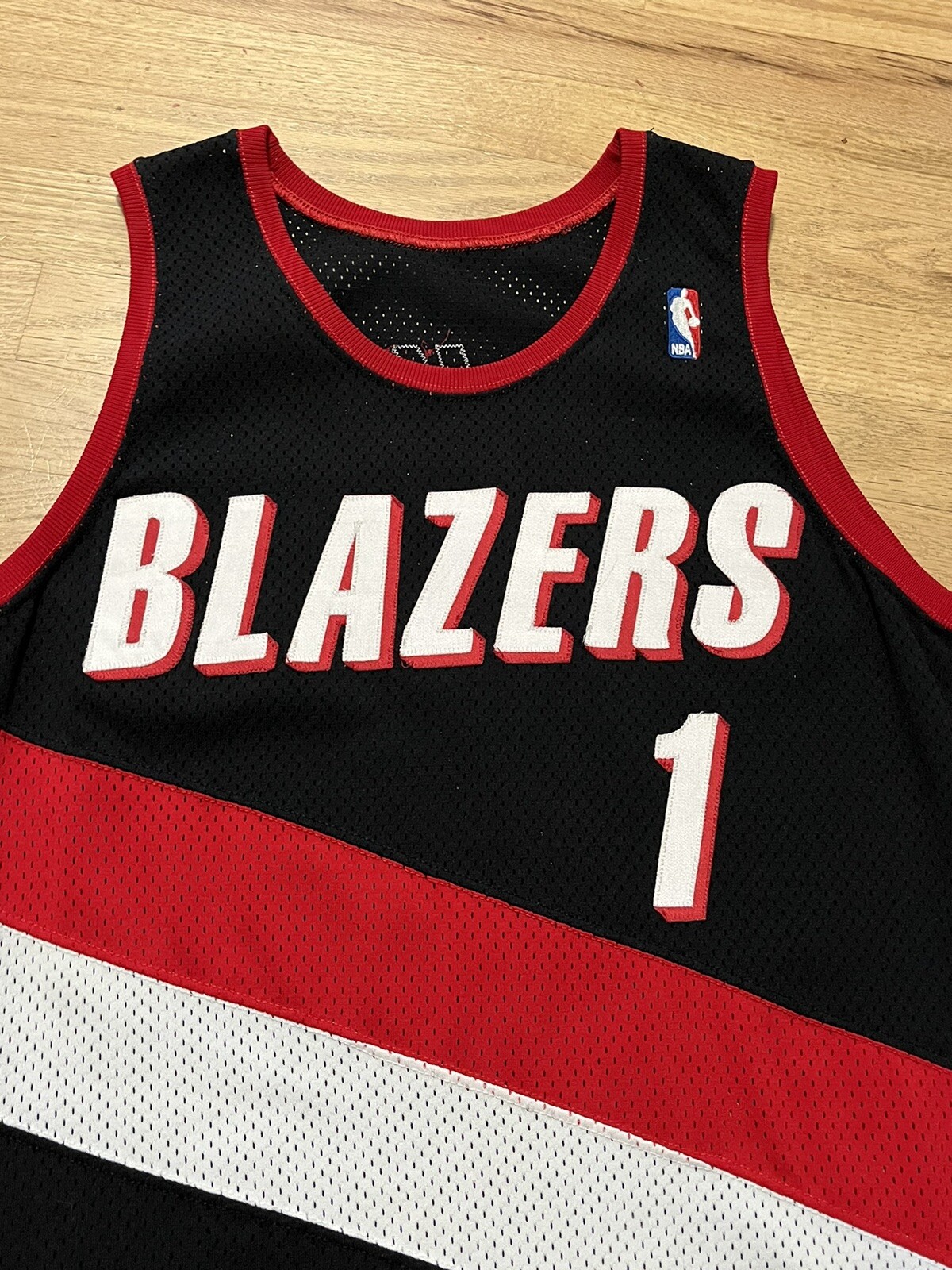 Rod Strickland Portland Trailblazers Blazers Game Worn Jersey Game Used