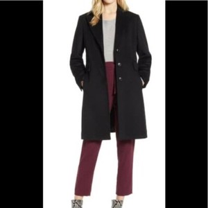 halogen double breasted boucle coat