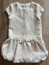 Janie  Jack Lavish And Luxe Metallic Brocade Bubble Dress Ivory Gold Girls 5