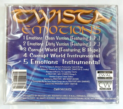 CD) Twista ‎– Emotions , OG Press, Brand New, CWR9606CD, Single
