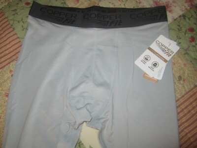 New Copper Fit Youth Compression Base Layer Pants Gray Size L 14-16 Retail $30