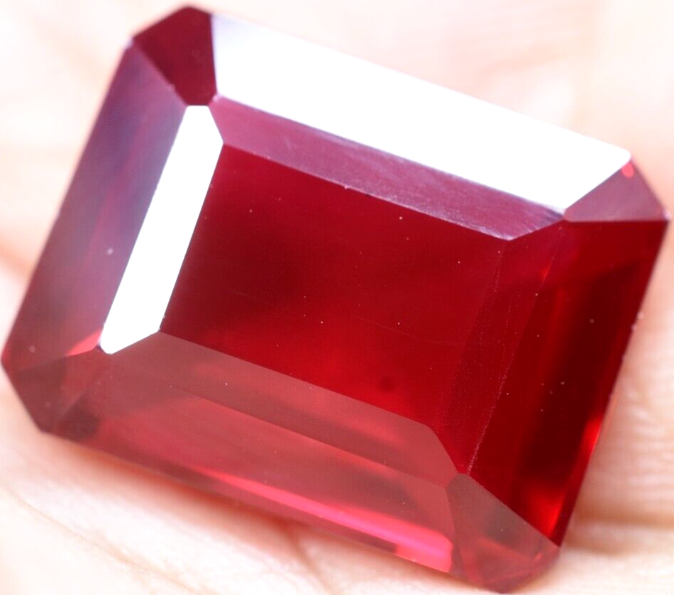 Natural 26.15 Ct Blood Red Ruby Mozambique GGL Certified Treated