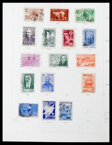 BRAZIL--COLLECTION-ON  PAGEs-MIXED PERIODS-OLDER-NOT LIFTED-M-U-#50