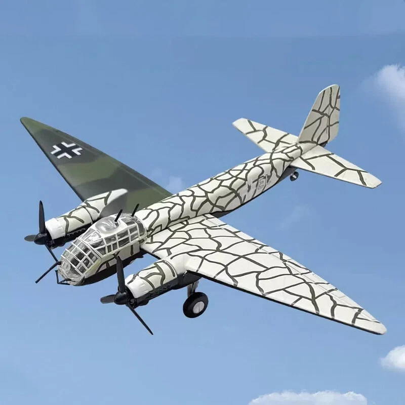 Avión de combate Junkers Ju-188 modelo militar fundido a presión de aleación a escala 1:144 Foto 3 de 4