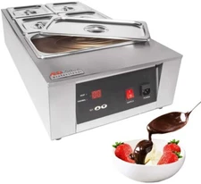 ALDKitchen Chocolate Melting Pot Digital Control 5 Tanks 12 kg of Chocolate 110V