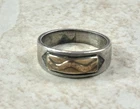 M.M Rogers Navajo Sterling Silver and 14K Gold Ring Size 6.25 Weight 4g Vintage