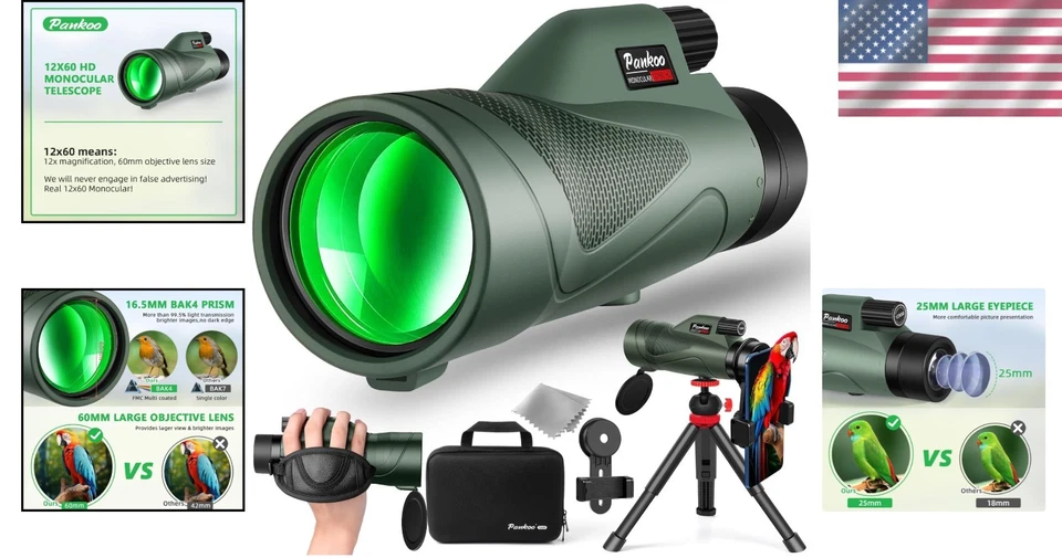 High Powered Monocular Telescope with Smartphone Adapter - Image 2 of 4