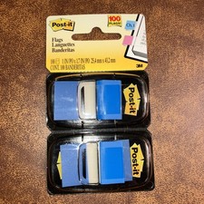 100 Post-it Flags in Dispensers 1 in x 1.7 in Blue