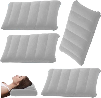 4 Pièces Coussins De Camping Gonflables,Coussin De Nuque, De Plage, Flocage, Cou - Photo 1/4