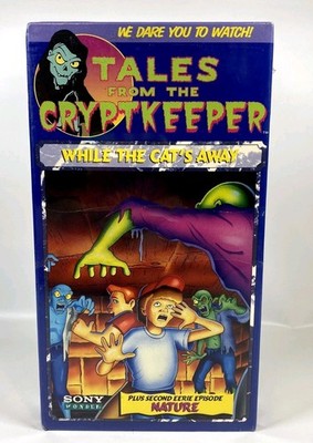 Vintage 1994 Tales From The Cryptkeeper VHS While The Cat's Away & Nature Sealed