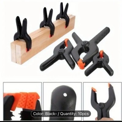 10 Stück Schwerlast Federklemmen Griffe Nylon Kunststoff Schnellgriff Clips 2er Pack 10 