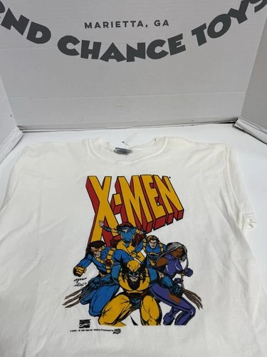 Vintage 90S X-Men 1997 Marvel Comics Superhero Action T-Shirt (LRG)