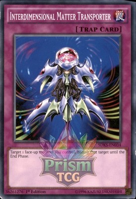 1st Ed Interdimensional Matter Transporter SDKS-EN034 Yugioh