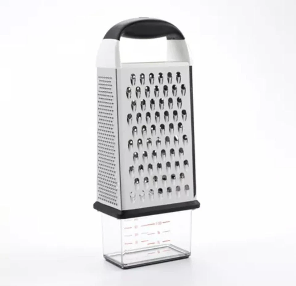 Rallador de caja OXO Good Grips rebanadas de rebanadas de acero inoxidable Foto 3 de 4