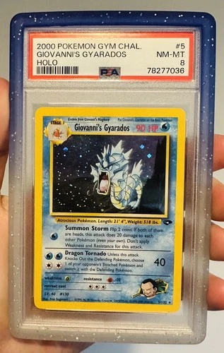 Pokémon Giovanni's Gyarados Gym Challenge PSA 8 Holo 5/132