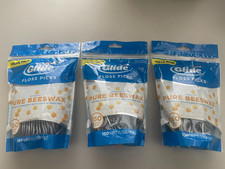 3 Bags Oral-B Glide Floss Picks Infused w/ Pure Beeswax 150 Mint Floss Picks