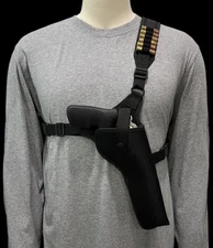For 8-3/8" TAURUS RAGING HUNTER, Right Hand CHEST Holster with Ammo Loops