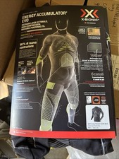 Nuovo X-Bionic Energy Accumulator Evo Uomo Taglia L/XL Nero Set Base Strato Top Pantaloni