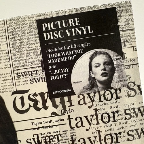 Taylor Swift Reputation Picture Disc 2 LP Vinyl Record 2017 Rare New Sealed
