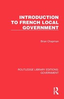 Brian Chapman | Introduction To French Local Government | Taschenbuch | Englisch