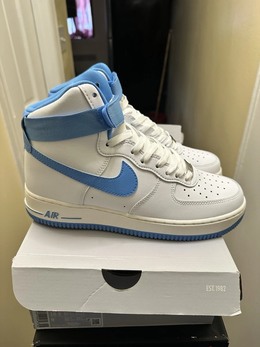 Women’’s Nike Air Force 1’s high(sky blue and white)size 14.5=13 in Men’s Women main image 4