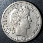 1899-P BARBER LIBERTY DIME - VF VERY FINE