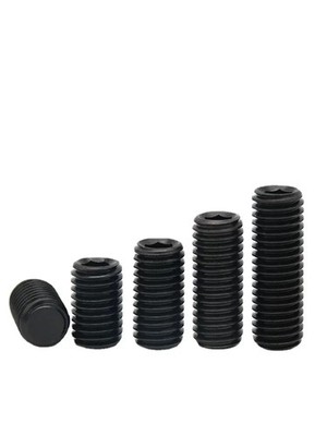 50pc Allen Hex Socket Flat Point Set Screw Grub Headless Bolt M6 M8 M5  DIN916
