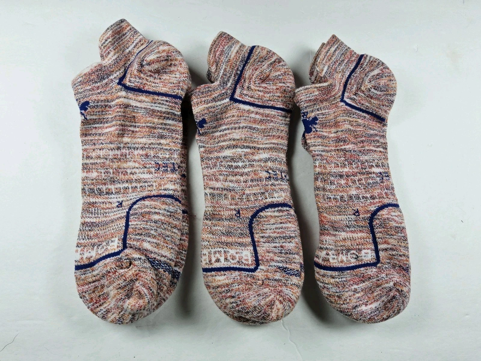 Bombas Hex-Tec Athletic Ankle Socks Lot Of 3 Pairs Size L