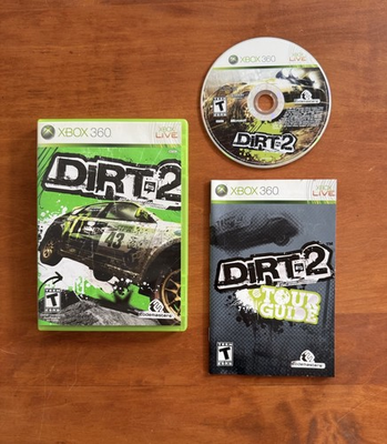 #ad DiRT 2 Xbox 360 MINT CIB Complete amp; Tested Ships Fast Free Shipping $22.95