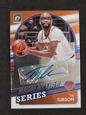 2021-22 OPTIC Signature Series Prizm Auto #SA-TGB Taj Gibson New York Knicks