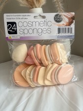 24  Piece Cosmetic Sponges Value Pack   Soft Latex, Assorted Shapes  Colors