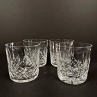Vintage Waterford Crystal Lismore Old Fashioned Glasses - Set of 4, Signed 3.25"
