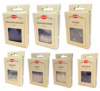 30g Box FRANKINCENSE or MYRRH Resins Incense Granules Resin Smudge HEM