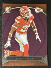 Jaden Hicks Rookie Card Chiefs #129 Mirror Maroon (RC) - 2024 Panini TC